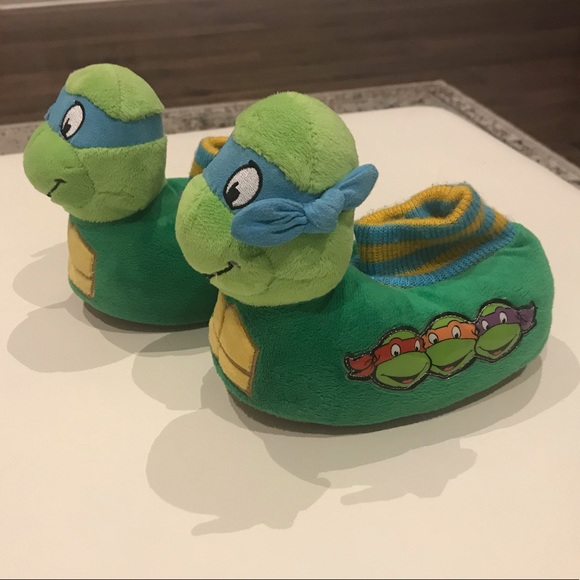 kids turtle slippers